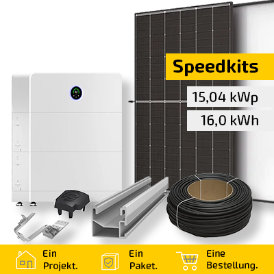 Speedkit 15,04 kWp / 16,0 kWh