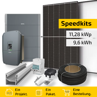 Speedkit 11,28 kWp / 9,6 kWh