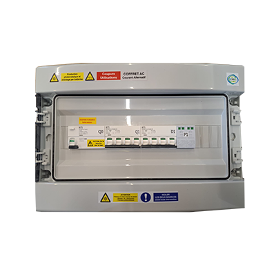 COFFRET AC TRIPHASÉ, 1 ONDULEUR 12,5KVA MAX