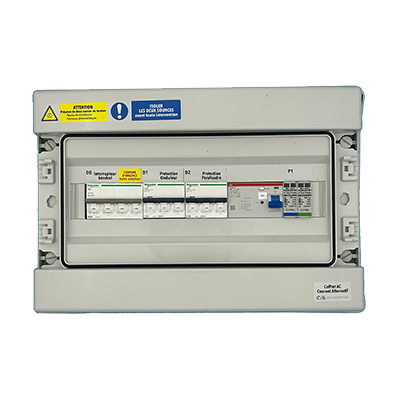 COFFRET AC TRIPHASÉ, 1 ONDULEUR 12kVA MAX