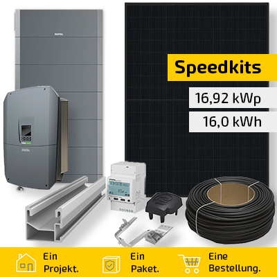 Speedkit 16,92 kWp / 16,0 kWh