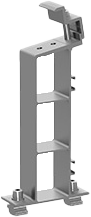 PV-ezRack Rear Leg Assembly 10°