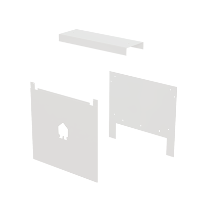 EV DUAL WALL PLATE KIT WHITE