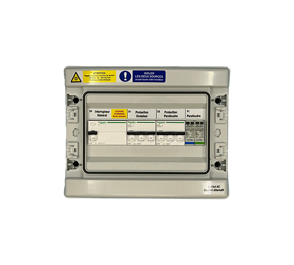 COFFRET AC TRIPHASÉ, 1 ONDULEUR 6KVA MAX