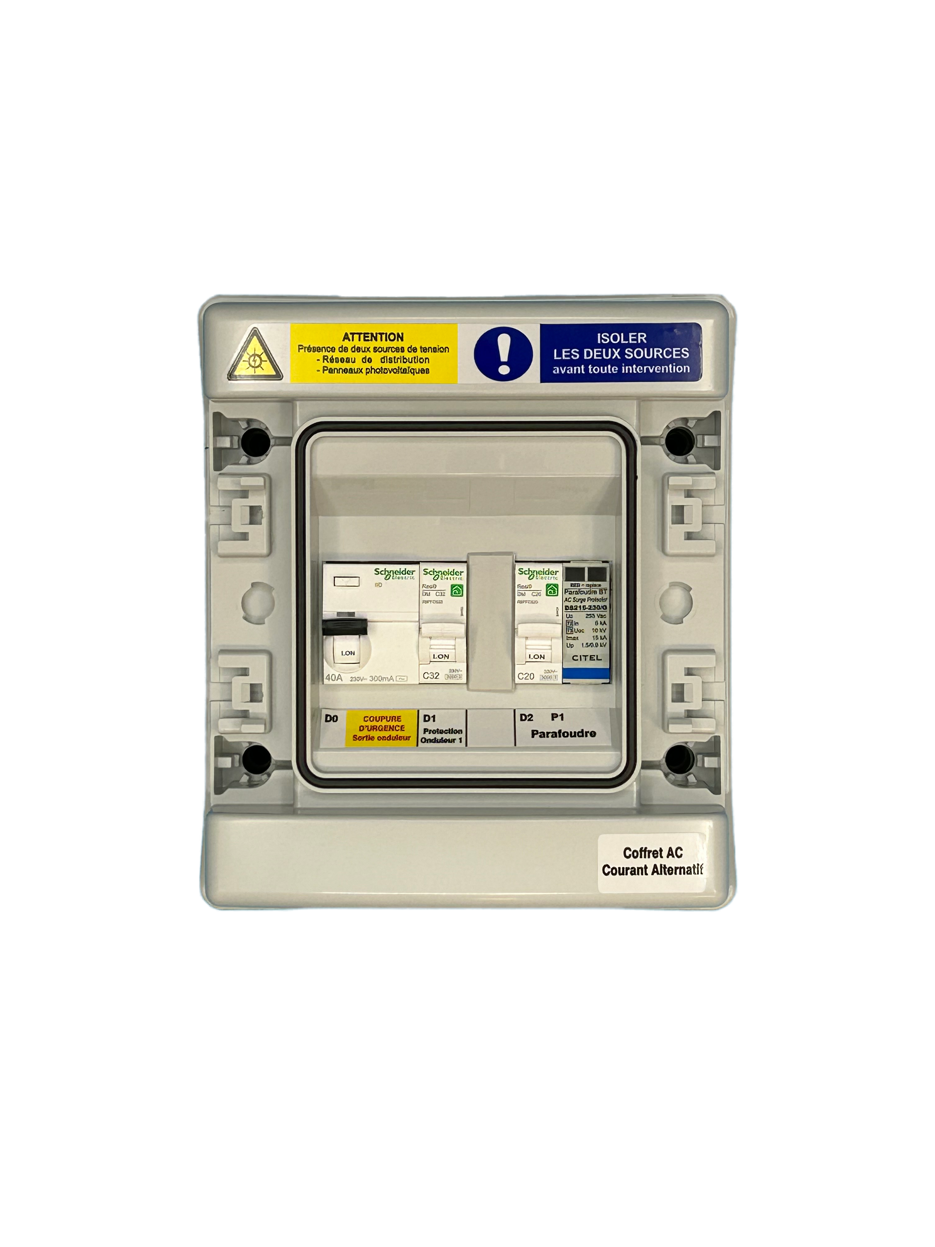 COFFRET AC POUR 1 ONDULEUR MONO 6KVA