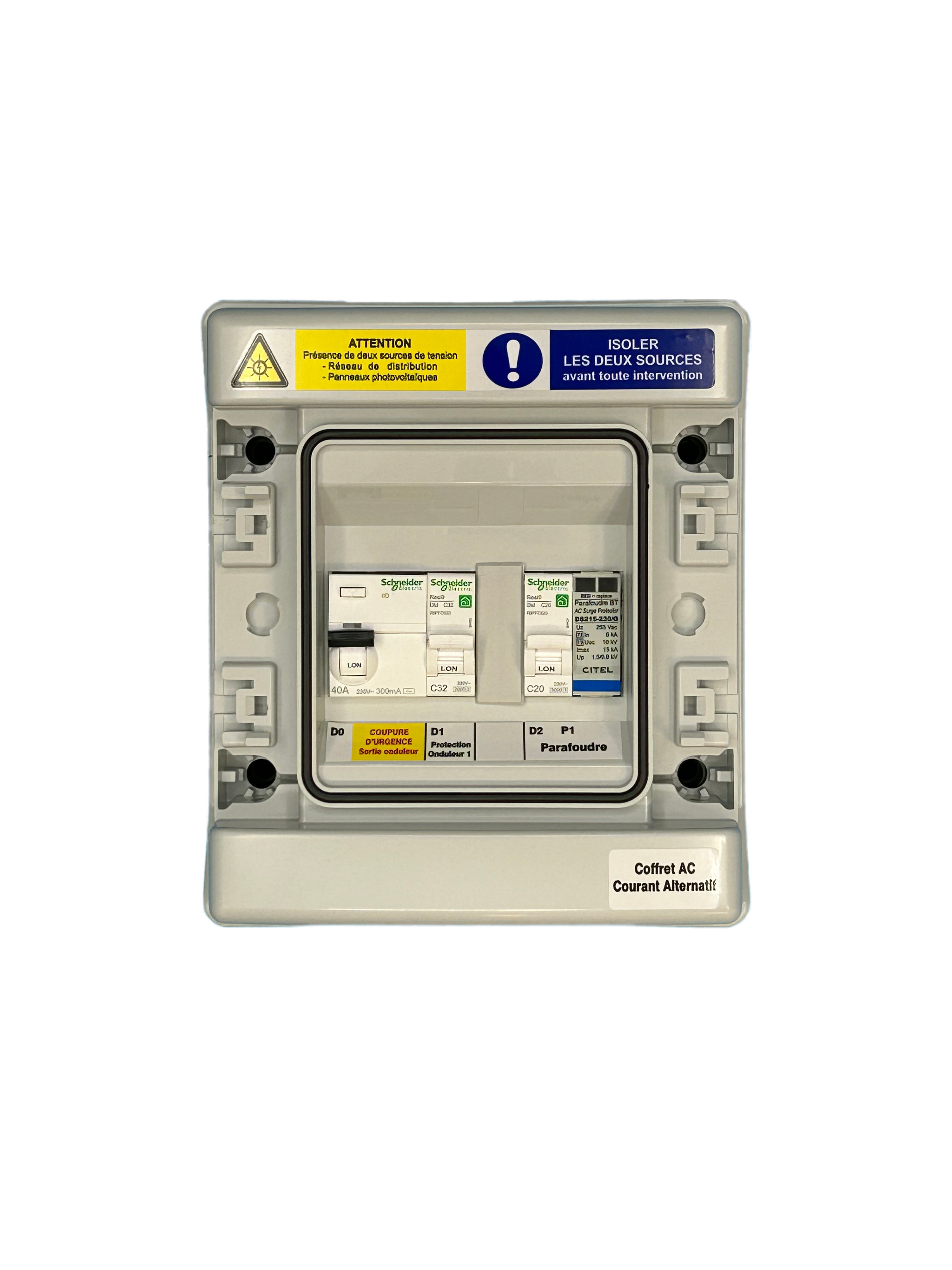 COFFRET AC POUR 1 ONDULEUR MONO 6KVA