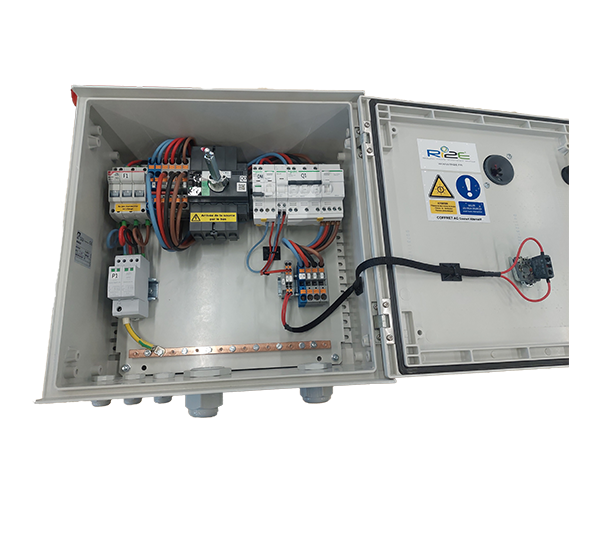 COFFRET AC TRIPHASÉ, 1 ONDULEUR 25KVA MAX