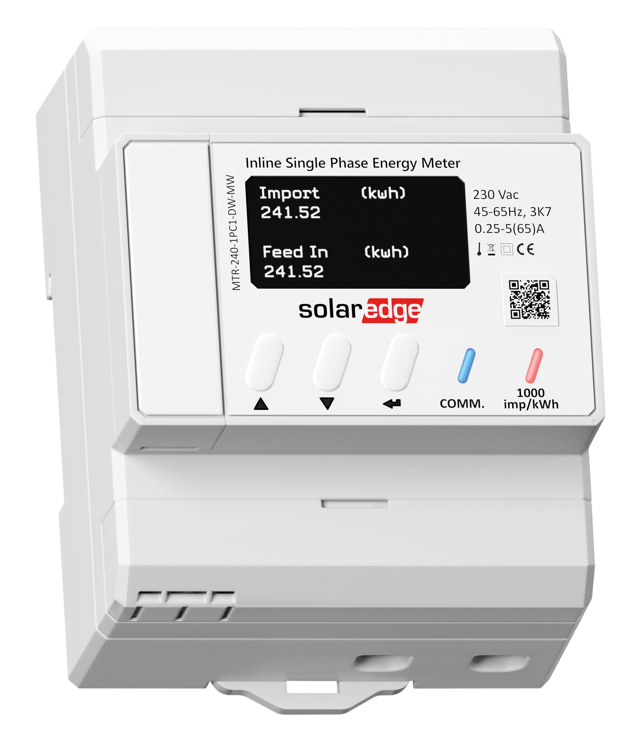 SolarEdge INLINE ENERGY METER MTR-240-1PC1-DW-MW