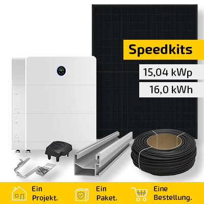 Speedkit 15,04 kWp / 16,0 kWh