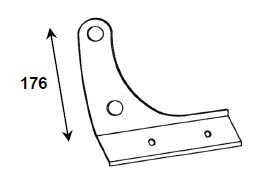 Supports d'arrêt de neige 3/4" Type A07 - Petit