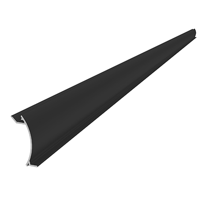 InsertionRail 2.0 Cover 40; 2.85 m Black