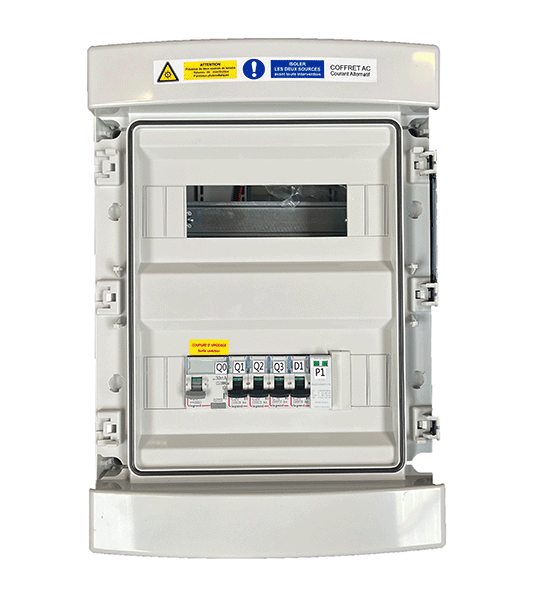 COFFRET AC MONO 2 CHAINES MICRO-ONDULEURS 4KVA MAX