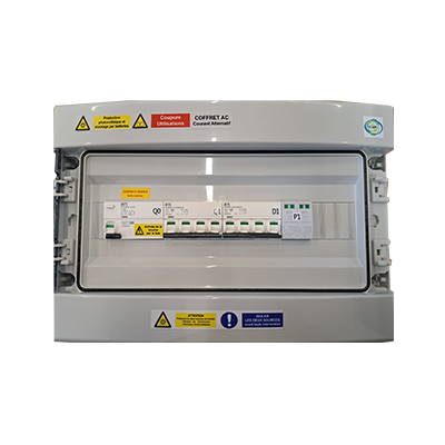 COFFRET AC TRIPHASE, 1 ONDULEUR 25KVA MAX