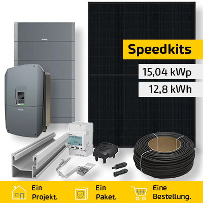 Speedkit 15.04 kWp / 12.8 kWh
