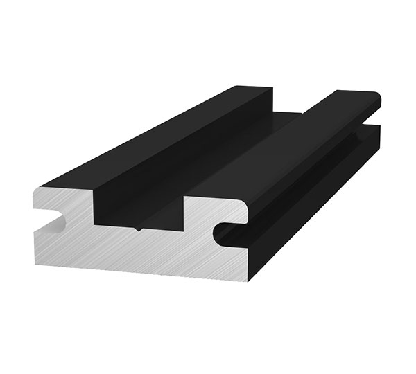 Insertion rail Rail connector black anodized Insertion rail Rail connector black anodized