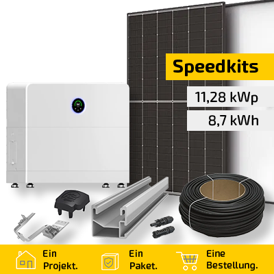 Speedkit 11.28 kWp / 8.7 kWh