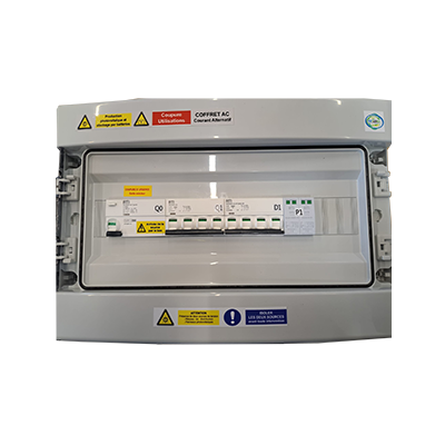 COFFRET AC TRIPHASE, 1 ONDULEUR 9KVA MAX