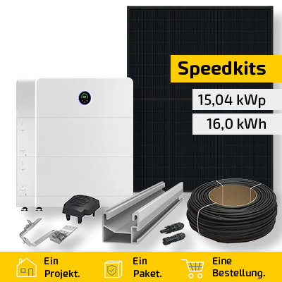Speedkit 15,04 kWp / 16,0 kWh