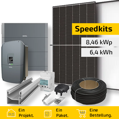 Speedkit 8,46 kWp / 6,4 kWh