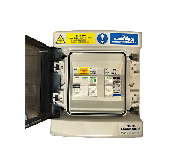 COFFRET AC MONOPHASÉ, 1 ONDULEUR 6KVA MAX