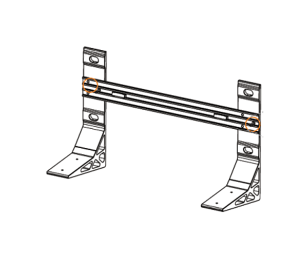 BASE SUPPORT (FOR X3 IES WALL MOUNTING)
