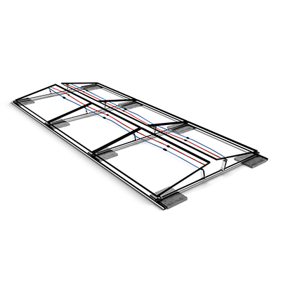 PV-Block Flat Roof - 6 Modules 475 W