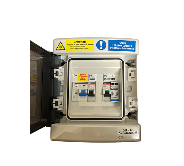 COFFRET AC POUR 1 ONDULEUR MONO 4KVA MAX