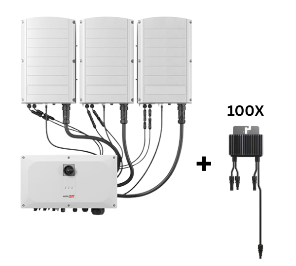 SE100K (MC4 CONNECTORS/DC-SWITCH) + 100 x S1000
