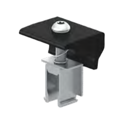 CLENERGY END CLAMP 28-46MM, M MODULE BLACK ANOD.