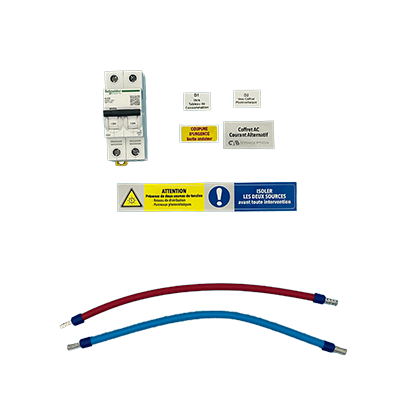 KIT DISJONCTEUR 63A MONO