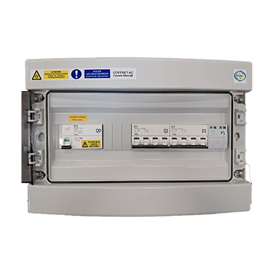 COFFRET AC TRIPHASE, 1 ONDULEUR 25KVA MAX