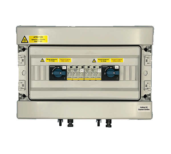 COFFRET DC DOUBLE 2X"25A/1000V 1 STRING"