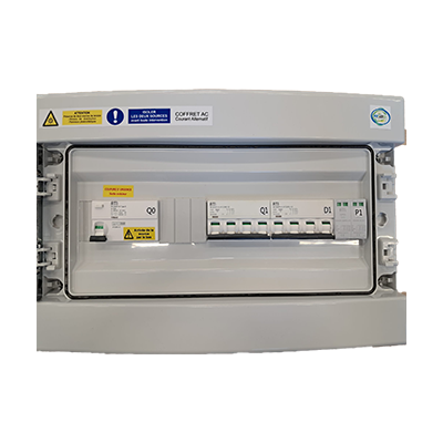 COFFRET AC TRIPHASE, 1 ONDULEUR 20KVA MAX