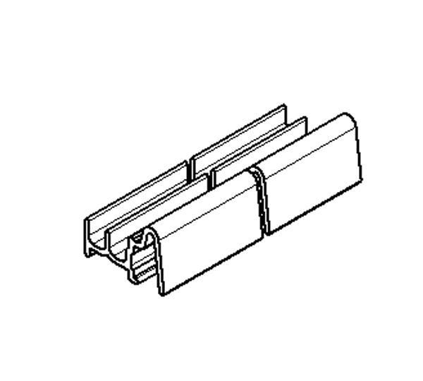 Profil de bord en aluminium Solrif droit 1169mm