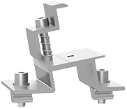 PV-ezRack Front Leg Assembly 10°
