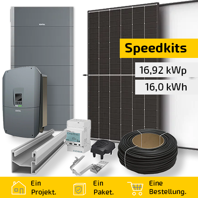 Speedkit 16,92 kWp / 16,0 kWh