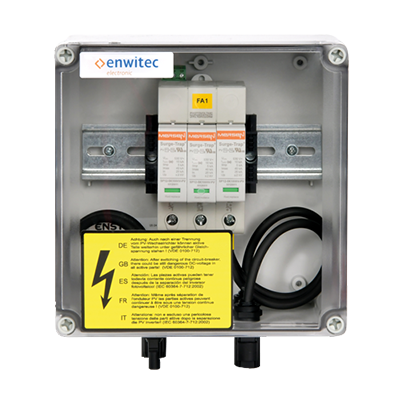 Surge protection box 1 MPPT, type 1+2