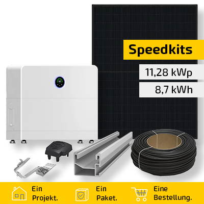 Speedkit 11,28 kWp / 8,7 kWh