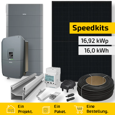 Speedkit 16.92 kWp / 16.0 kWh