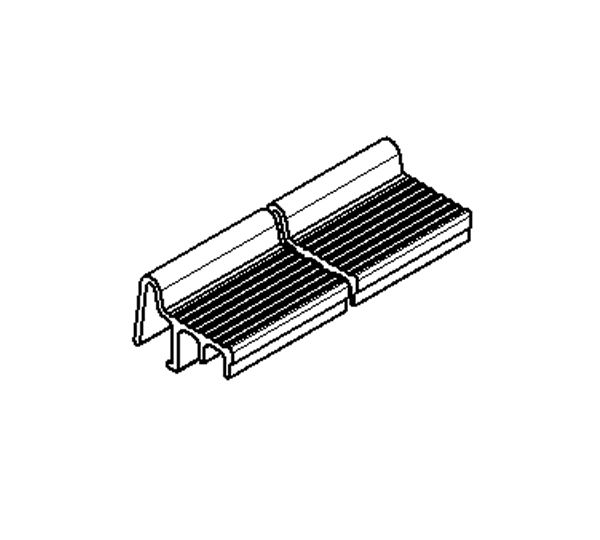 Profil de bord en aluminium Solrif gauche 1169mm