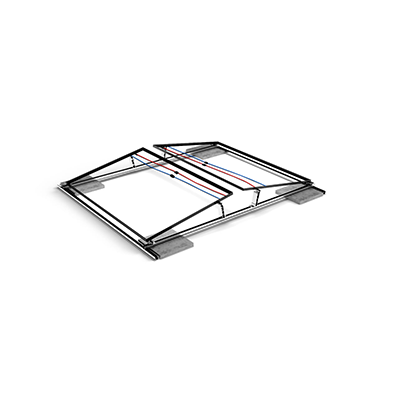 PV-Block Flat Roof - 2 Modules 475 W