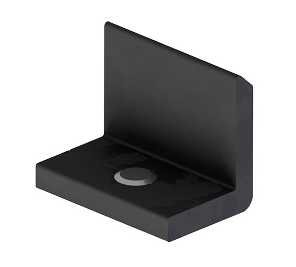 InsertionRail EndStop, anodizzato nero