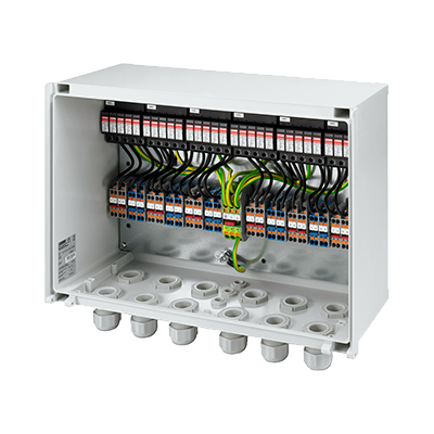 Surge protection box 12 MPPT, type 1+2
