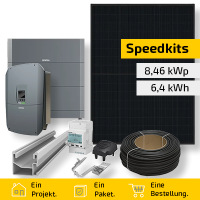 Speedkit 8,46 kWp / 6,4 kWh