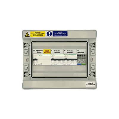 COFFRET AC TRIPHASÉ, 1 ONDULEUR 9KVA MAX