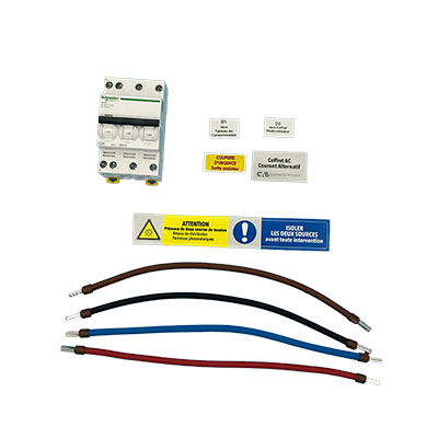 KIT DISJONCTEUR 25A TRIPHASE