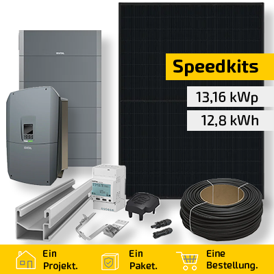 Speedkit 13.16 kWp / 12.8 kWh