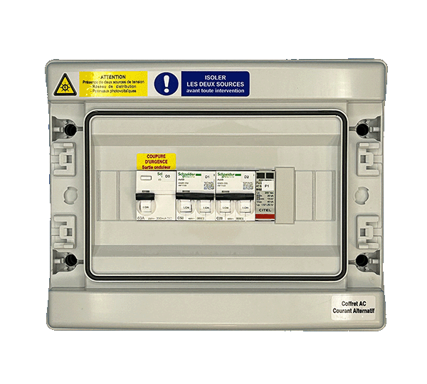 COFFRET AC MONOPHASÉ, 1 ONDULEUR 9KVA MAX