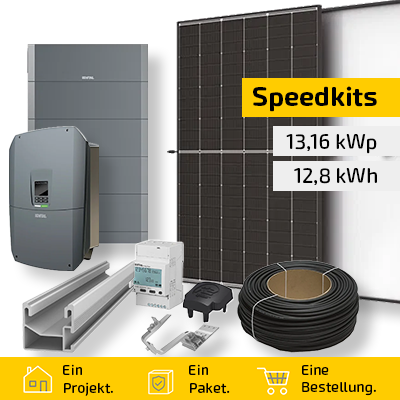 Speedkit 13,16 kWp / 12,8 kWh