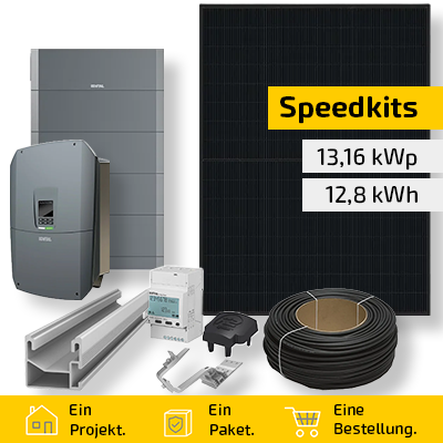 Speedkit 13,16 kWp / 12,8 kWh